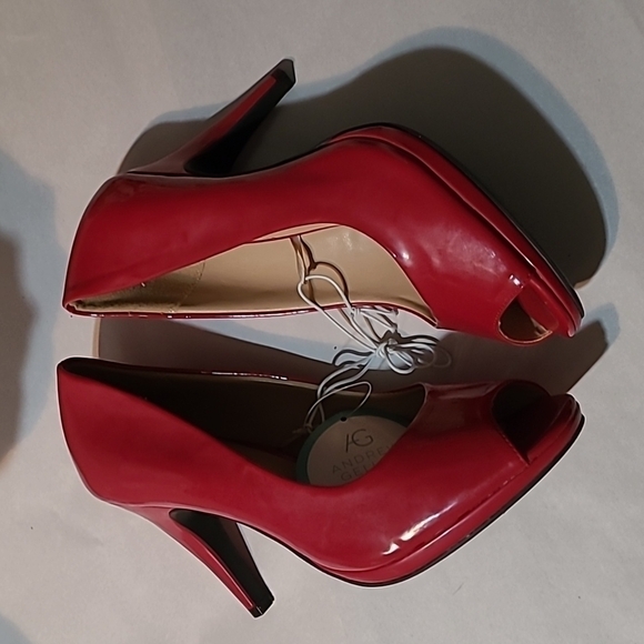 Women's Andrew Geller High Heels 👠 Red NWT - Picture 4 of 13